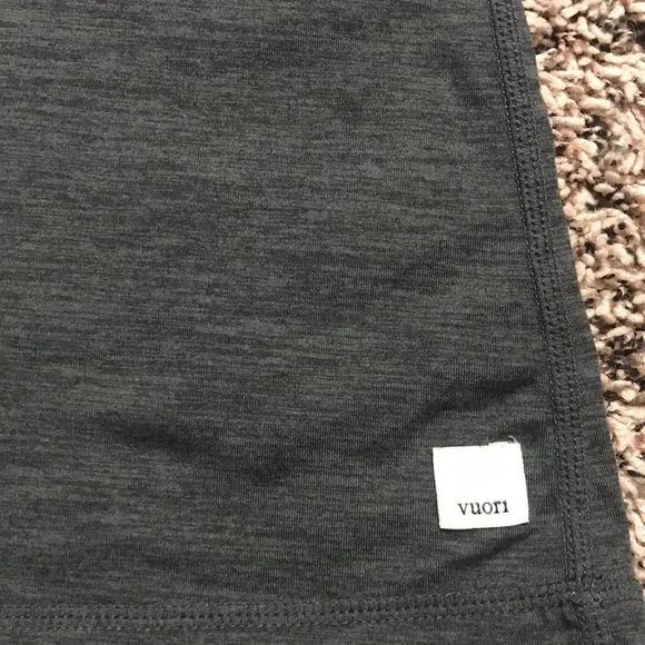 VUORI Performance Lux Racerback Tank Dark Gray 16” P2P | Like New! - Picture 2 of 4